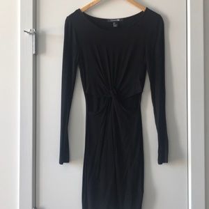 Black fitted dress